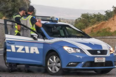Un posto di blocco della Polizia(foto S.Novellu)