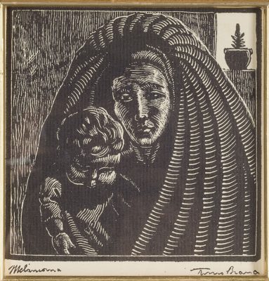 Un'opera di Melchiorre Melis in mostra da Mancaspazio