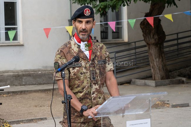 Il tenente colonnello D'Anzeo (foto S.Novellu)