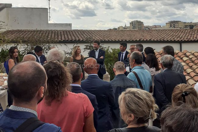Il ministro della Cultura Dario Franceschini in visita a Spazio Ilisso