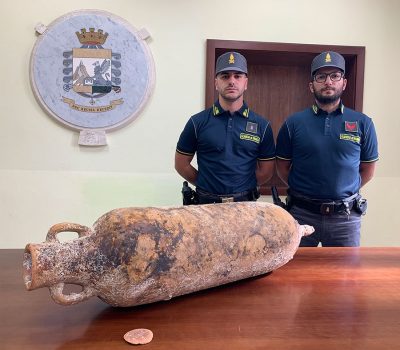 L'anfora romana rinvenuta in Baronia