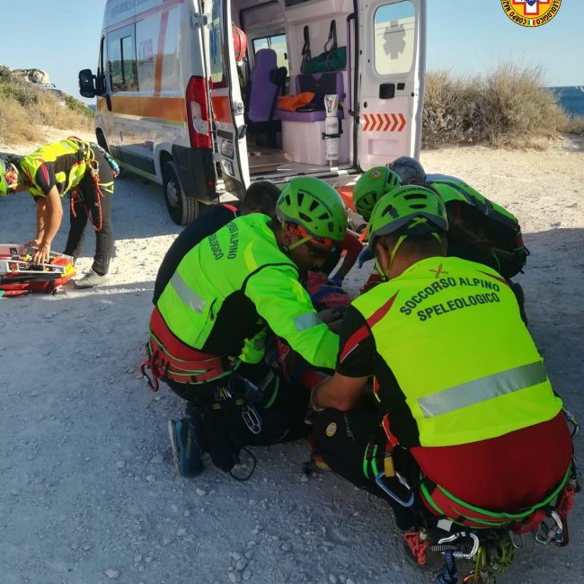 L'intervento del Soccorso Alpino