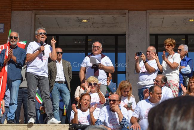 L'intervento di Solinas per i trasporti (foto F.Nieddu)