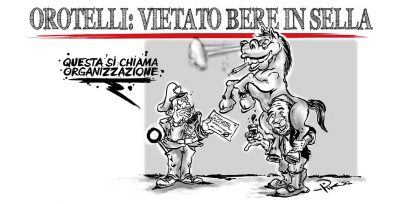 Orotelli: vietato bere in sella