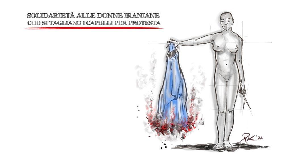 Solidarita’ alla protesta delle donne iraniane
