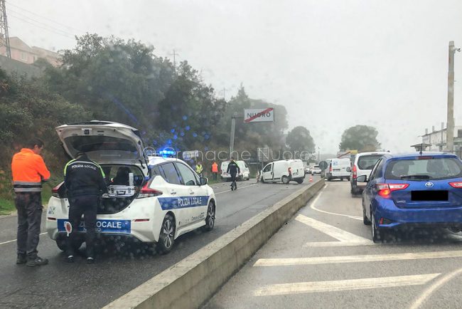 Incidente all'uscita da Nuoro
