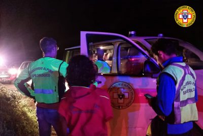 L'intervento del Soccorso Alpino nelle campagne di Villanova Monteleone
