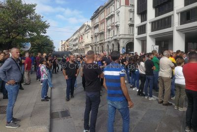 Manifestazione dei pastori a Cagliari (foto E.Rubiu)