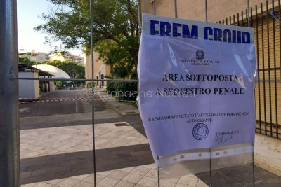 Crollo all'Universita' di Cagliari (foto S.Novellu)