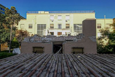 Crollo all'Universita' di Cagliari (foto S.Novellu)