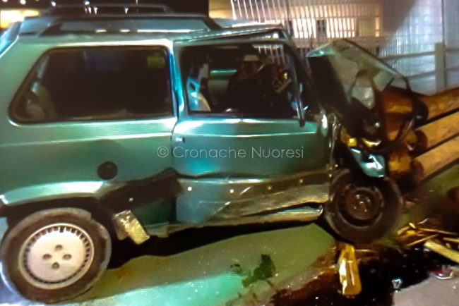 La Panda dopo lo schianto