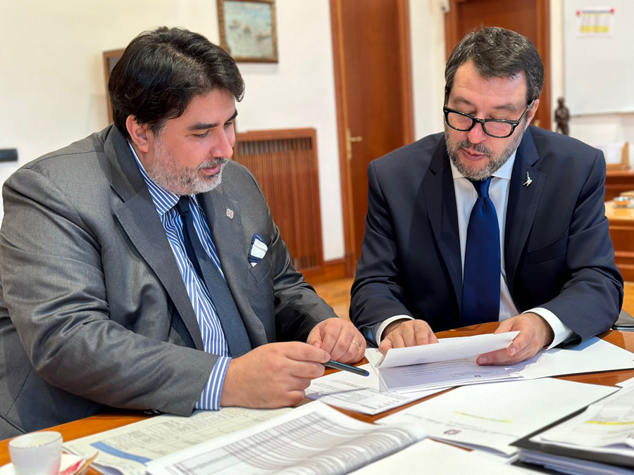 Incontro tra Solinas e Salvini a Roma per un progetto straordinario viario e infrastrutturale dell’Isola