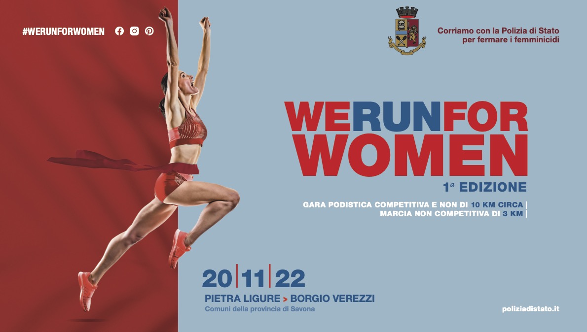 “We run for Women – Corriamo con la Polizia di Stato per fermare i femminicidi”