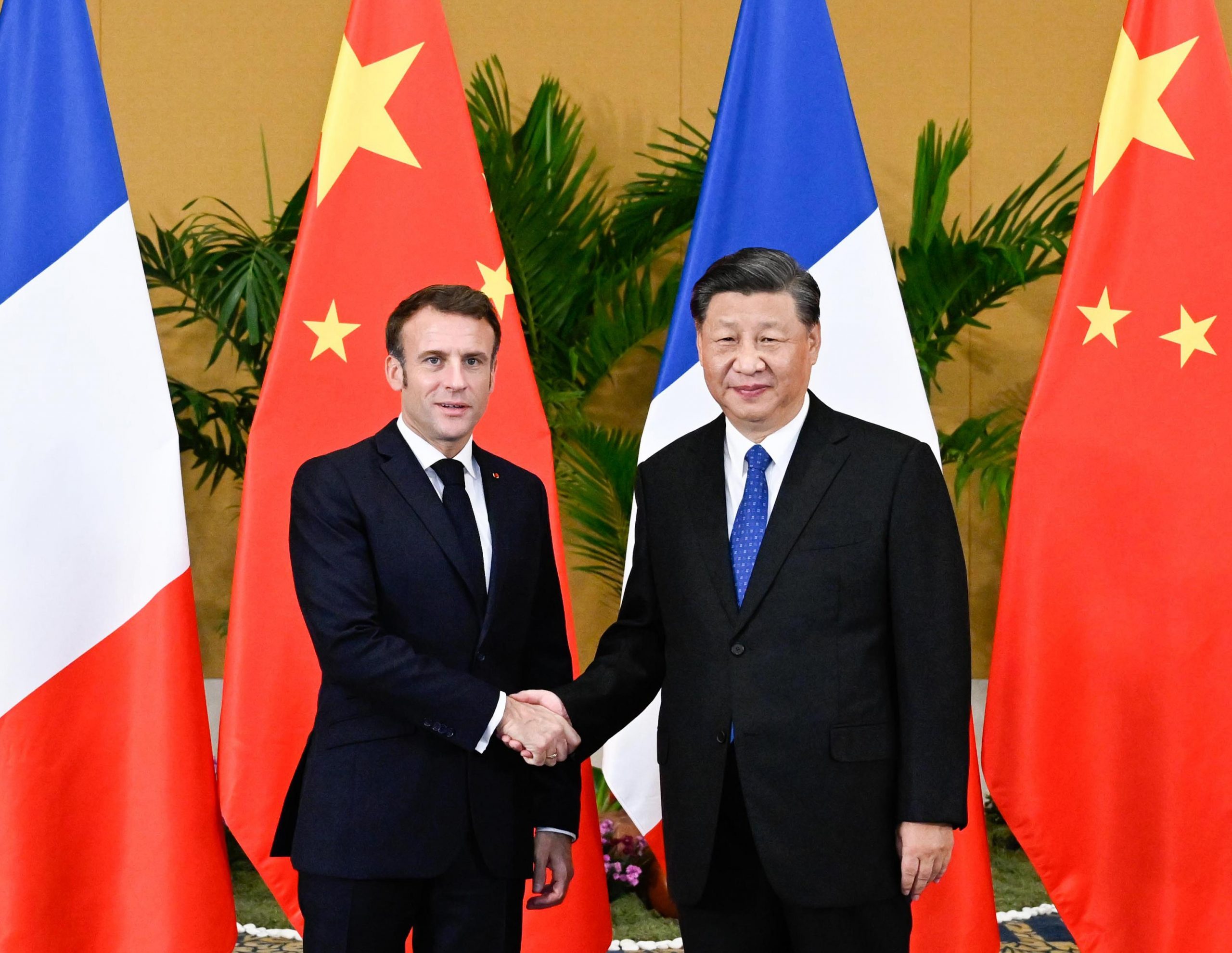 Xi incontra il presidente francese Macron