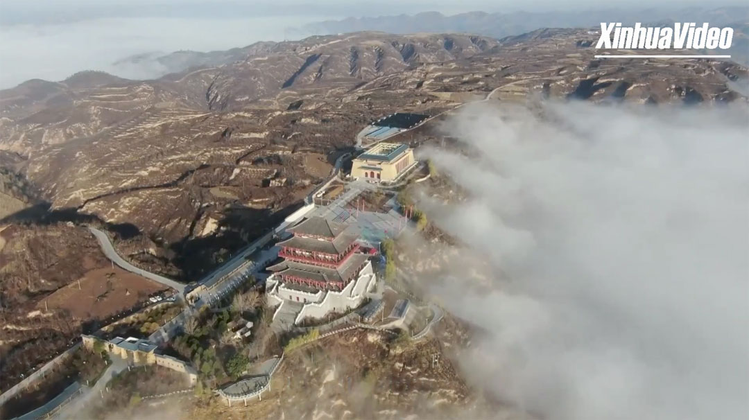 Cina: splendida vista delle nuvole sull’altopiano del Loess