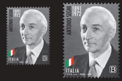 Il francobollo dedicato a Antonio Segni