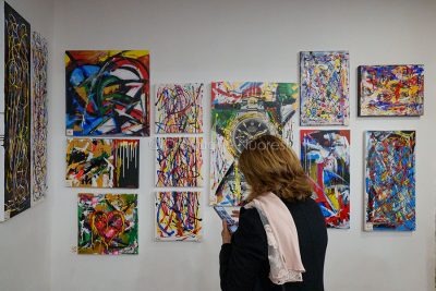 L'inaugurazione della mostra di Francesco Costa (foto S.Novellu)