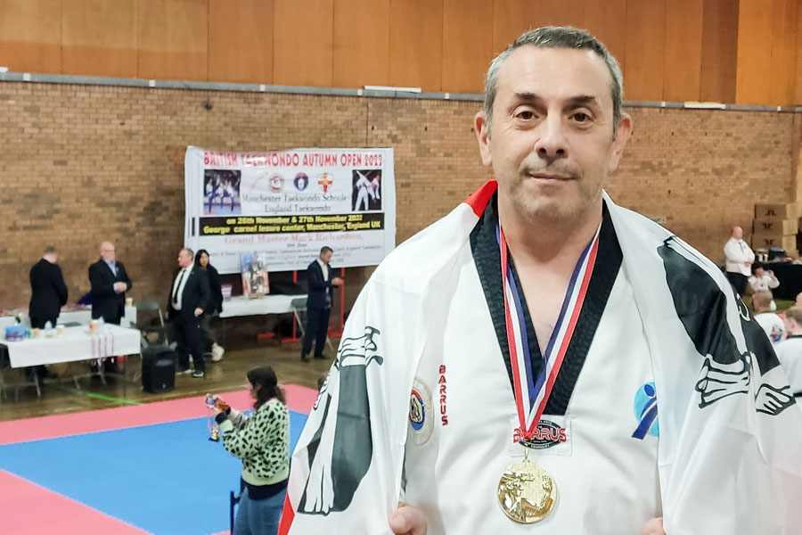 Il dorgalese Massimo Carlesso conquista un oro ai campionati di Taekwondo a Manchester