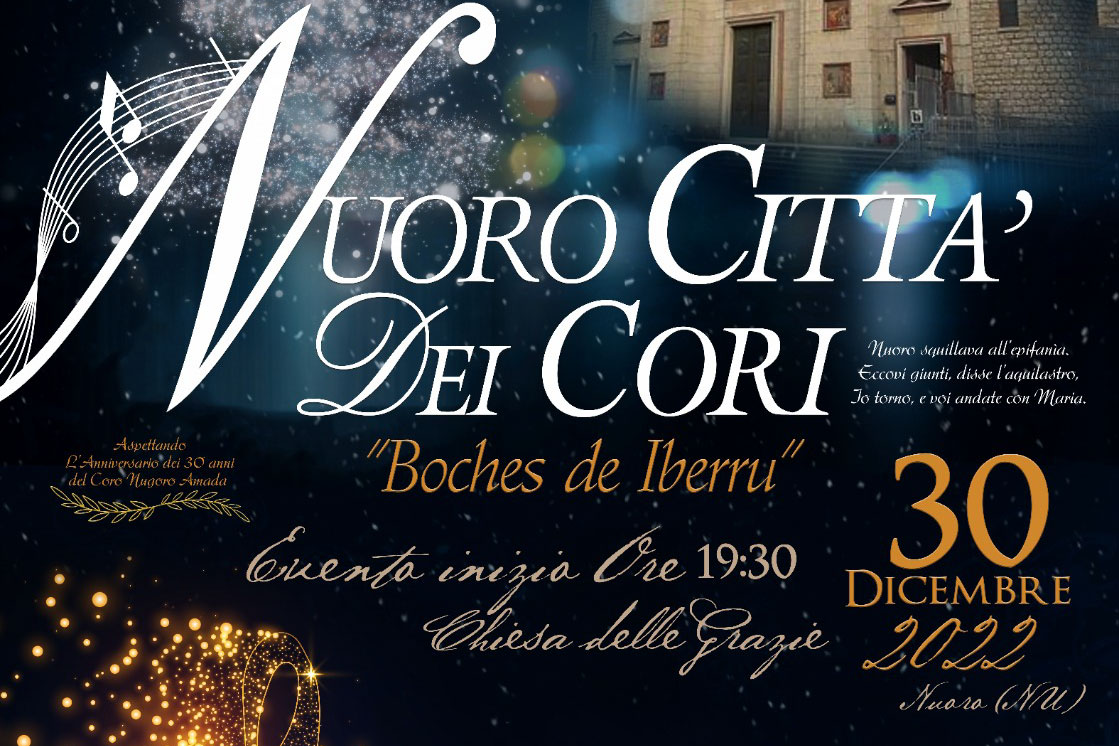Con “Boches de iberru”,  venerdì 30 dicembre Nuoro sarà Città dei cori