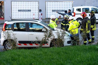 Nuoro, perdita di gas in via La Marmora (foto S.Novellu)