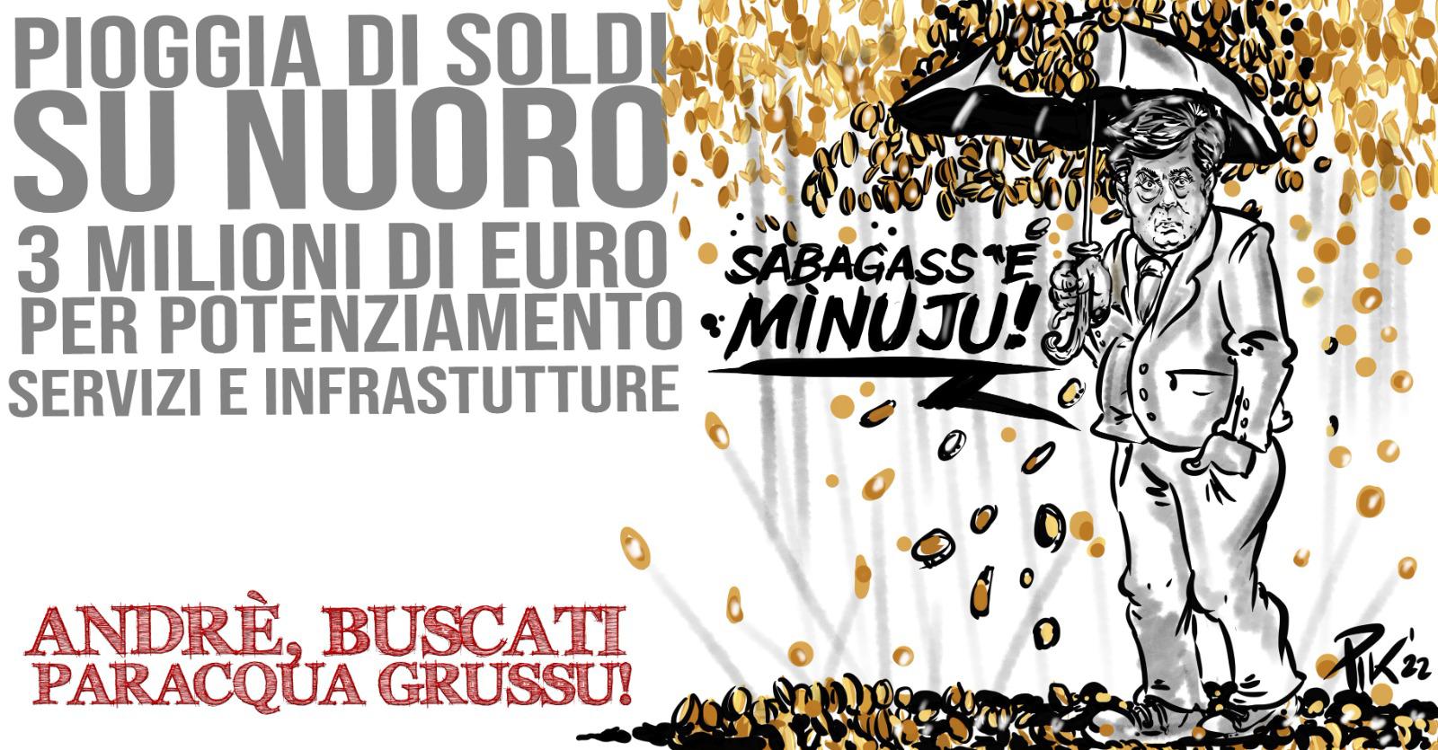 Pioggia di soldi su Nuoro