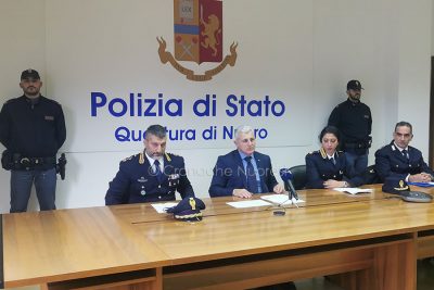 Un momento della conferenza stampa in Questura (foto S.Meloni)