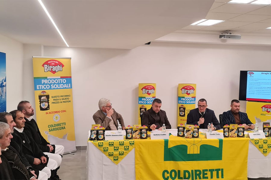 Coldiretti Sardegna: Biraghi, il pecorino che paga il giusto prezzo ai pastori