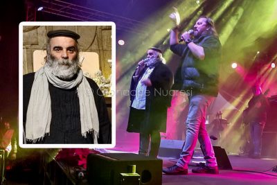 Concerto dei Nomadi e, nel riquadro Gigi Sanna degli Istentales