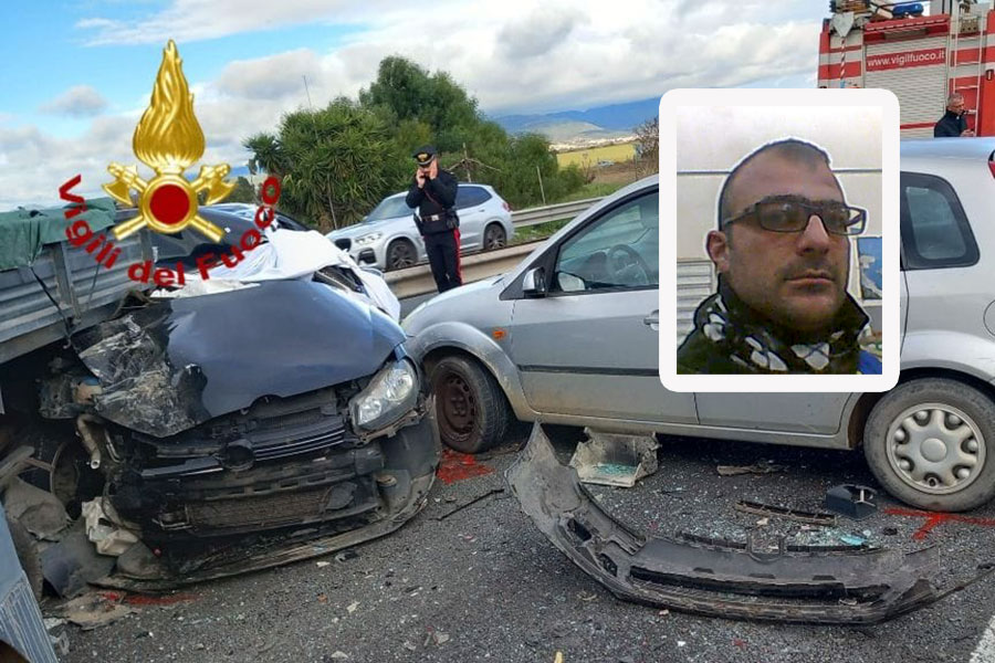 Tragedia sulla 554. Scontro tra due auto e un camion: muore un 37enne di Orani