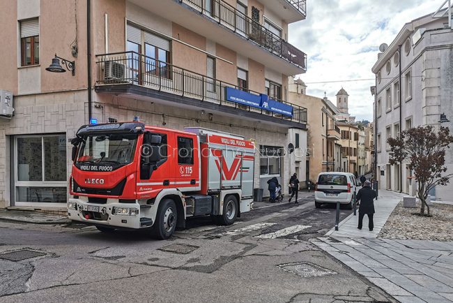 Perdita di gas in via Tola (foto S.Novellu)