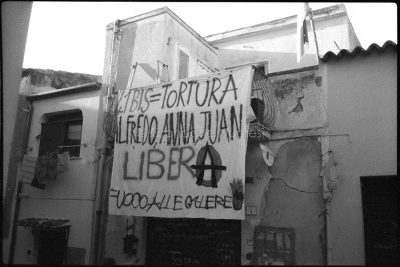 Solidarieta' a Alfredo Cospito (foto S.Novellu)