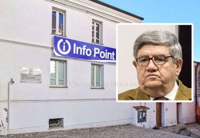 Casa Satta e, nel riquadro, il prof. Annico Pau (foto S.Novellu)