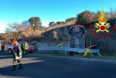 La scena dell'incidente a Nughedu S.Vittoria