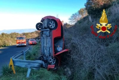 La scena dell'incidente a Nughedu S.Vittoria