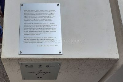 L'installazione dedicata a Grazia Deledda (foto Nieddu)