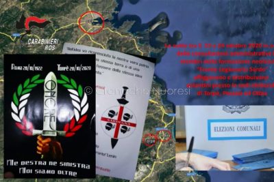 Una parte del materiale sequestrato in Baronia.