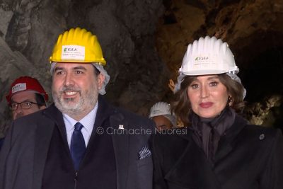 Einstein Telescope. Il presidente Solinas e il Ministro Bernini alla miniera di Sos Enattos a Lula