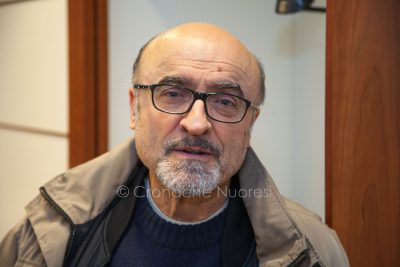 Ivano Marescotti dopo lo spettacolo a Nuoro nel 2014 (S.Novellu)