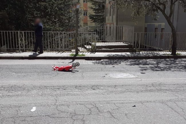 La scena dell'incidente in viale Repubblica