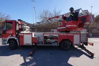 L'intervento dei Vigili del fuoco al San Francesco d (foto S.Novellu)