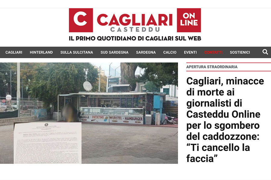 Minacce a giornalisti di Casteddu Online: la solidarietà di Assostampa e della nostra Redazione