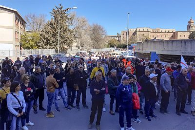 Oristano, manifestazione per la Sanita' (foto Nieddu)