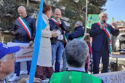 Oristano, manifestazione per la Sanita' (foto Nieddu)