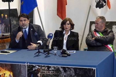 Lula. Solinas e Bernini in visita a Sos Enattos