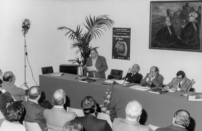 iovanni Lilliu alla presentazione del volume Il Museo etnografico di Nuoro