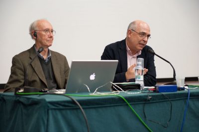 Il documentarista David Mac-Dougall e il prof. Felice Tiragallo