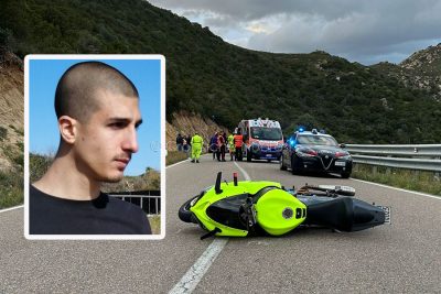 La scena dell'incidente e, nel riquadro, Stefano Mansi