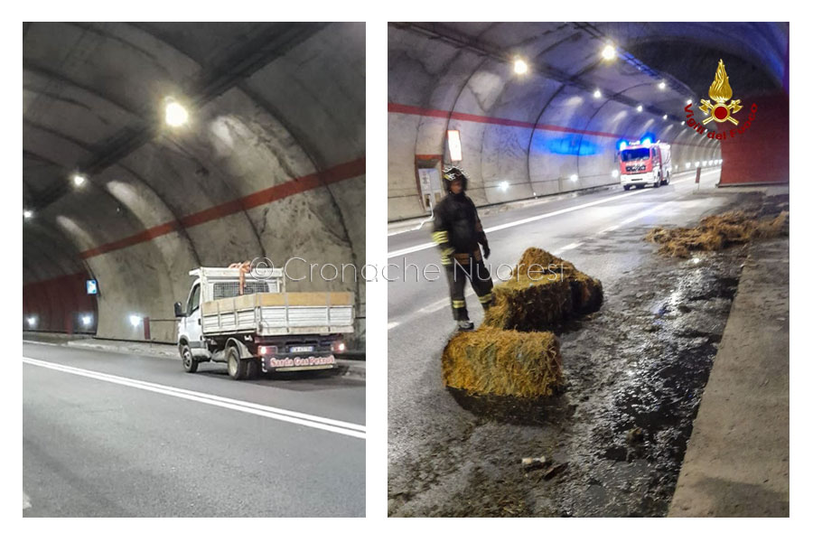 Mezzo pesante prende fuoco in galleria: chiusa la Statale 125