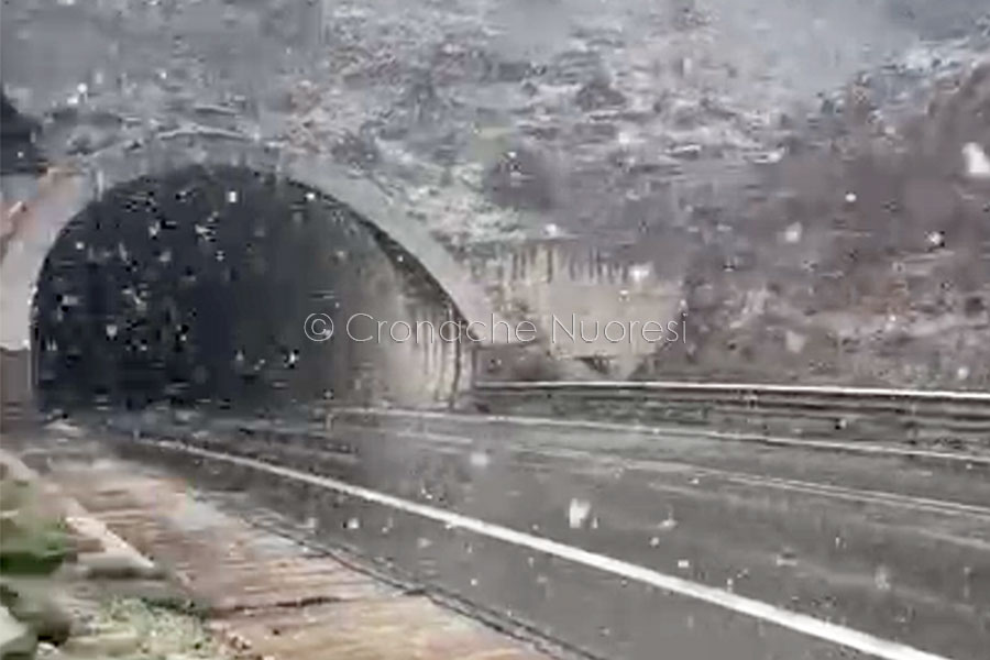 Maltempo: torna la neve nel Nuorese – VIDEO