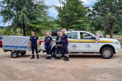 Delegazione della Protezione Civile Nuorese in partenza per l'Emilia Romagna